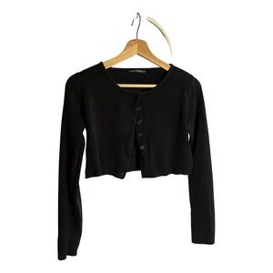 Brandy Melville Black Button up Cardigan (no longer sold) worn once - OS